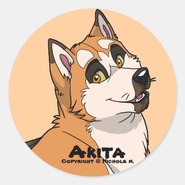 Akita Sticker (Front)