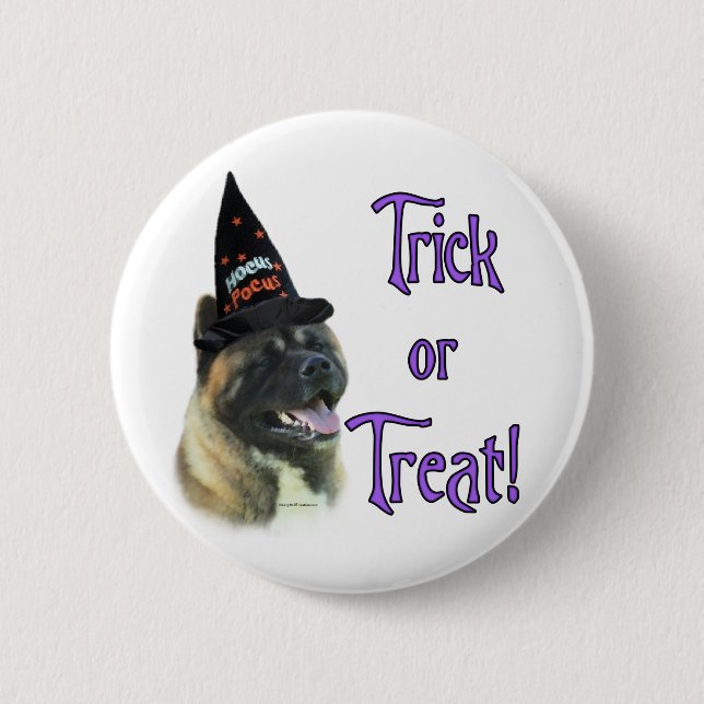 Akita Trick Button (Front)