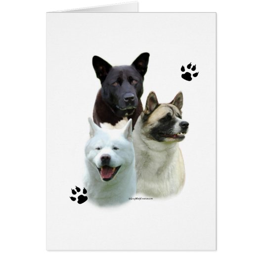 Akita Trio Cards (Front)