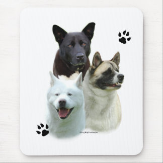 Akita Trio Mouse Pad