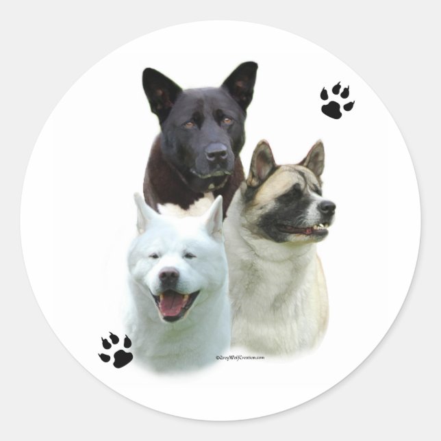 Akita Trio - Sticker (Front)