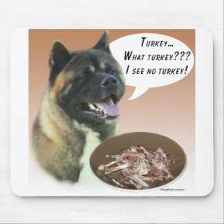 Akita Turkey Mouse Pad