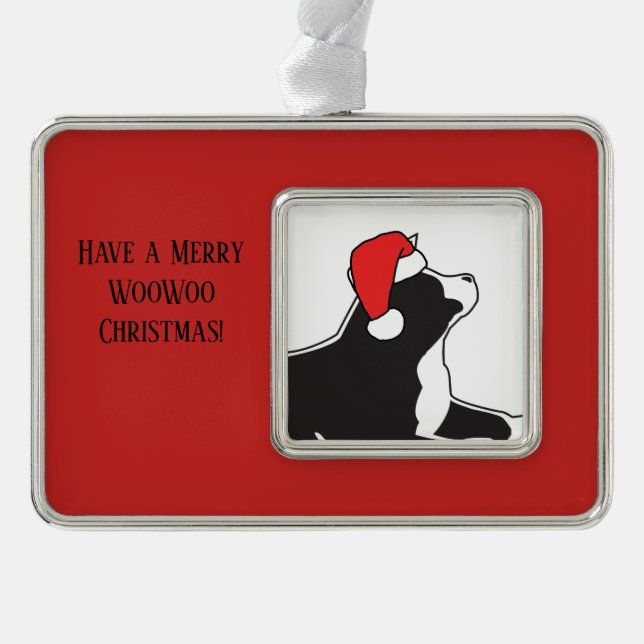 Akita WooWoo Ornament (Front)