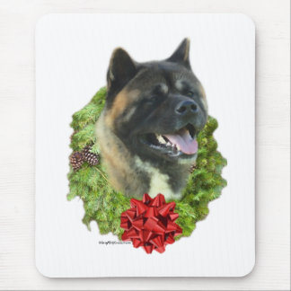 Akita Wreath Mouse Pad