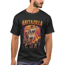Akitazilla Giant Akita Dog Monster Movie Parody