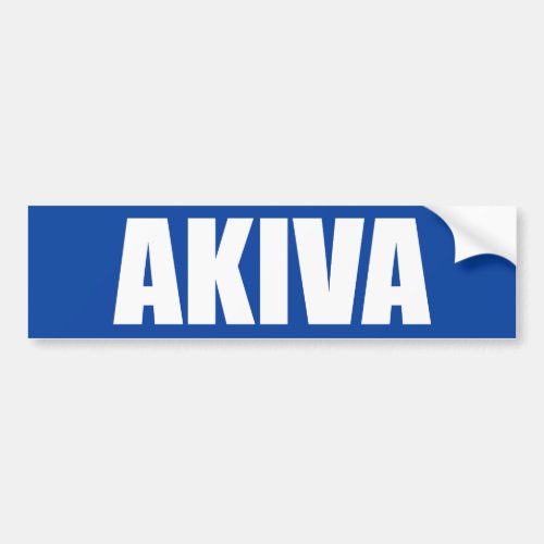 Akiva Bumper Sticker