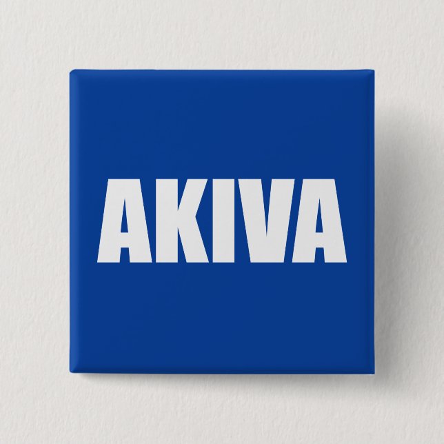 Akiva Pinback Button (Front)