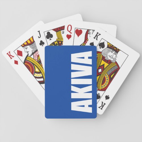 Akiva Playing Cards