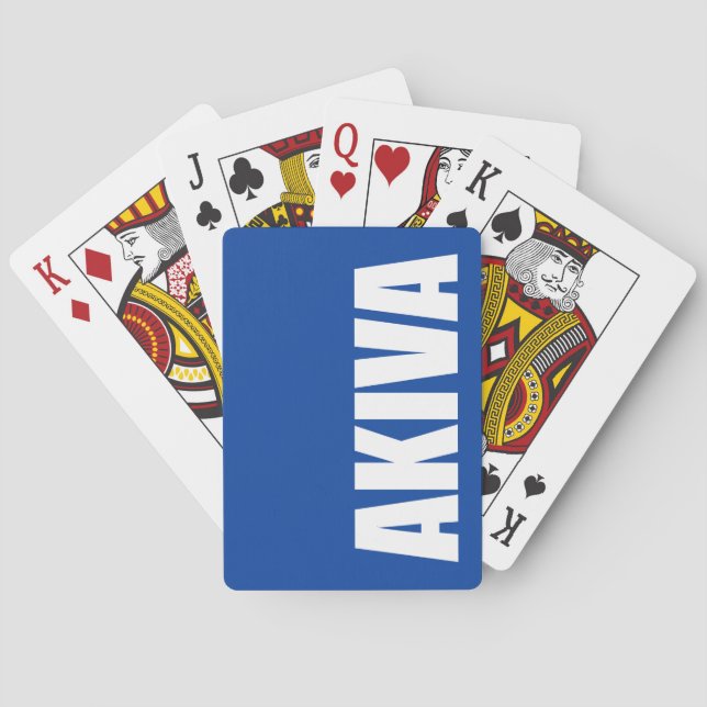 Akiva Poker Cards (Back)