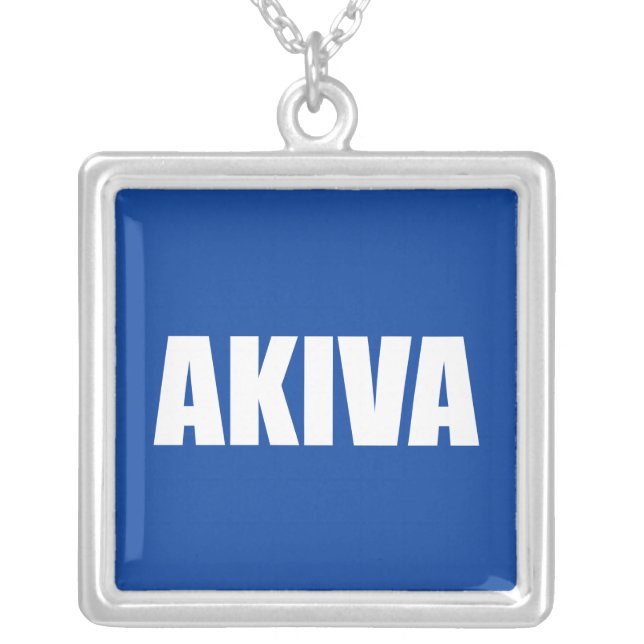 Akiva Silver Plated Necklace (Front)