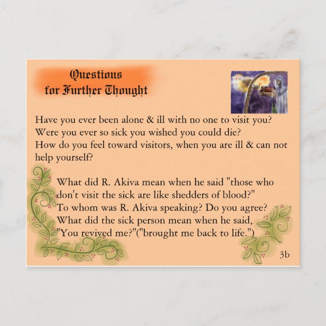 Akiva visits the Outcast Postcard (Front)