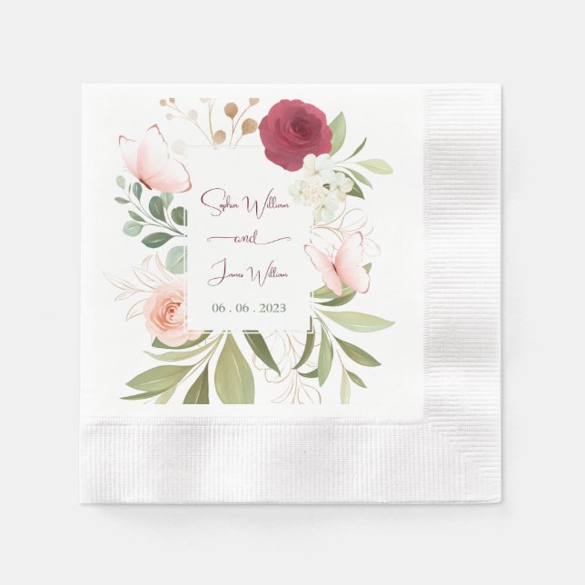 AKM WEDDING SIGN  NAPKINS (Front)