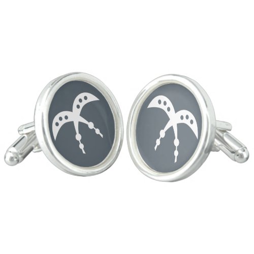 AKOFENA  Adinkra Symbol of Courage and Valor Cufflinks