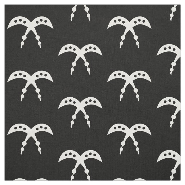 AKOFENA | Adinkra Symbol of Courage and Valor Fabric (Swatch)