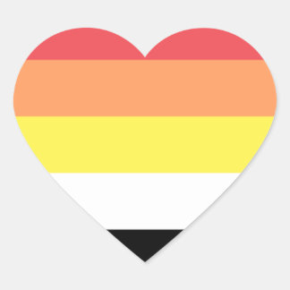 Akoisexual Akoiromantic Pride Heart Sticker