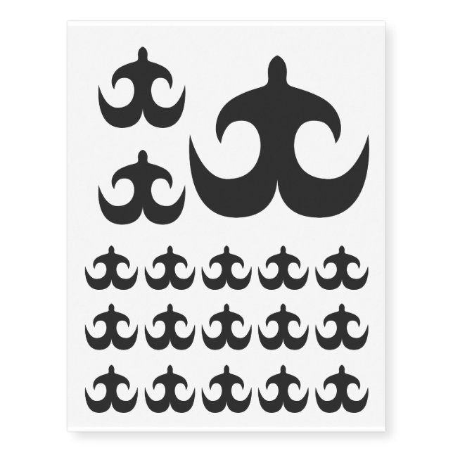 AKOKO NAN | symbol of nurturing and discipline Temporary Tattoos (Front)