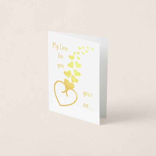 ‘Akoma’ Adinkra Valentines Day Foil Card (Front)