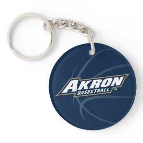 Akron Basketball Keychain