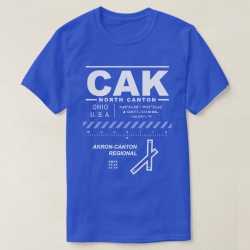 Akron_Canton Airport CAK Tee Shirt