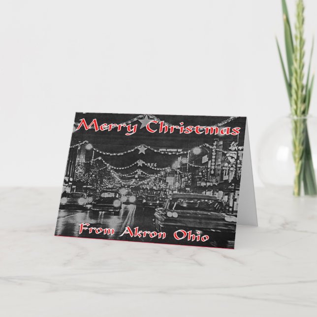 Akron Christmas Card. Holiday Card (Front)