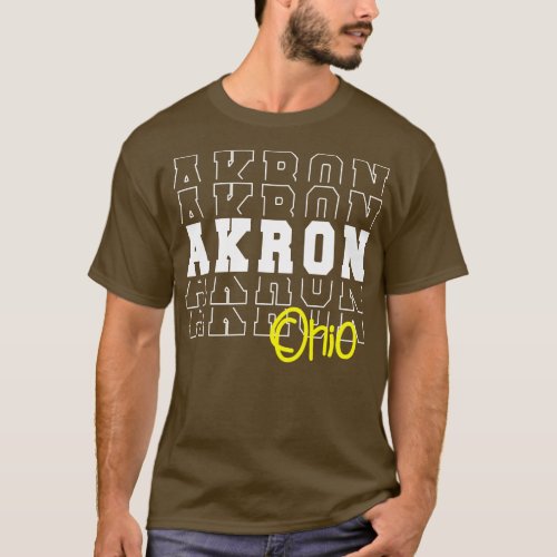 Akron city Ohio Akron OH T_Shirt