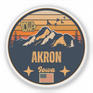 Akron, Iowa, United States Sticker