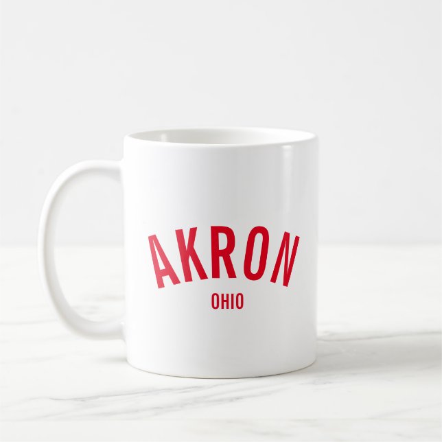 Akron, Ohio Coffee Mug (Left)