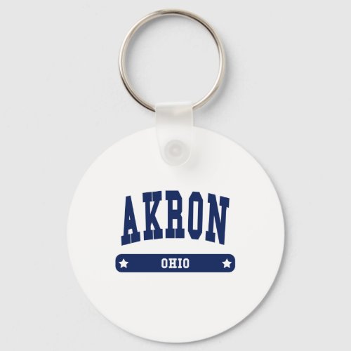 Akron Ohio College Style t shirts Keychain