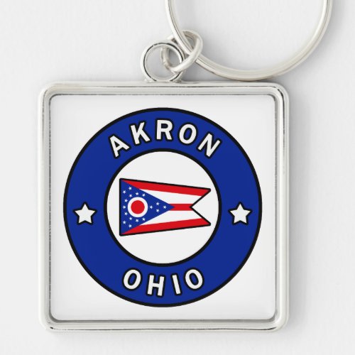 Akron Ohio Keychain