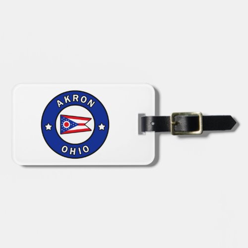 Akron Ohio Luggage Tag