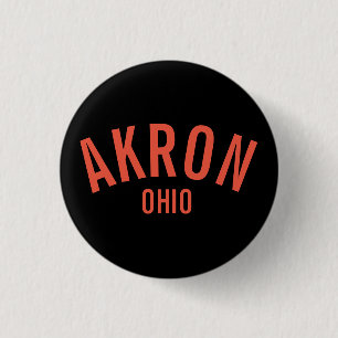 Akron, Ohio Magnet Button