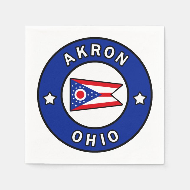 Akron Ohio Napkins (Front)