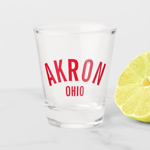 Akron Ohio Shot Glass