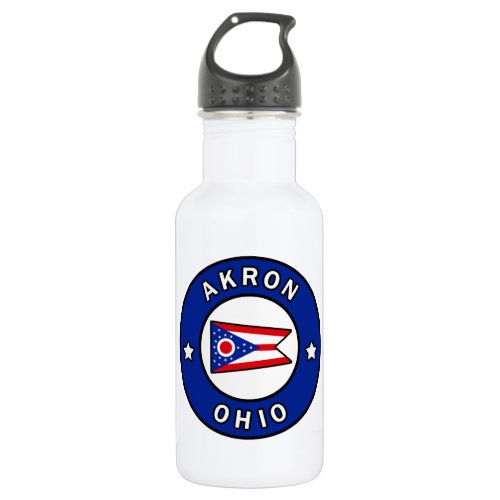 Akron Ohio Stainless Steel Water Bottle