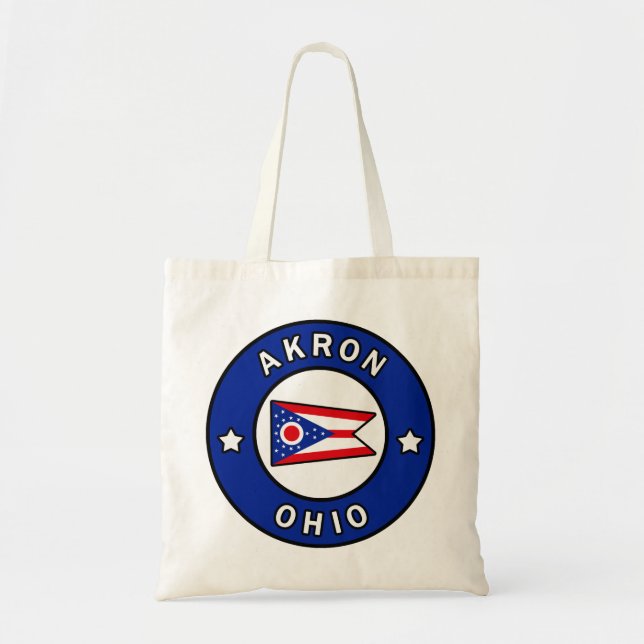Akron Ohio Tote Bag (Front)