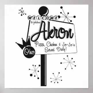 Akron - Pizza, Chicken and JoJo's Poster