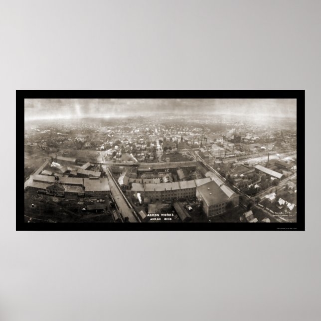 Akron Works Ohio Photo 1907 Poster (Front)