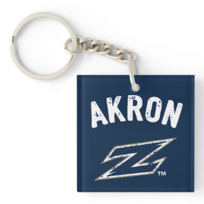 Akron Z Distressed Keychain