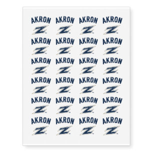 Akron Z Distressed Temporary Tattoos
