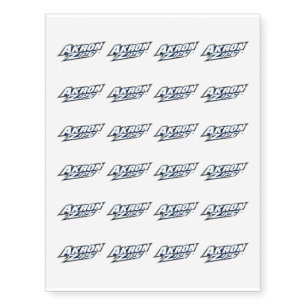 Akron Zips Distressed Temporary Tattoos