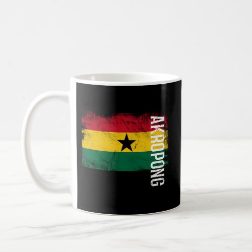 Akropong Ghana Flag For Ghanaians Coffee Mug