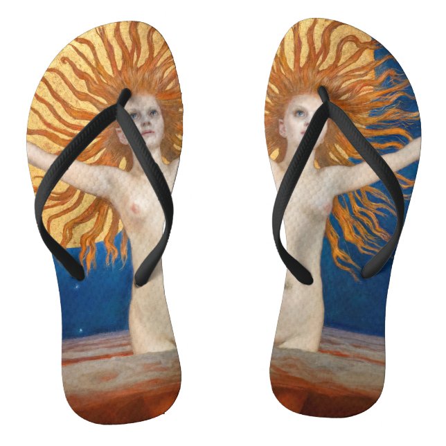 Akseli Gallen-Kallela - Ad Astra Flip Flops (Footbed)