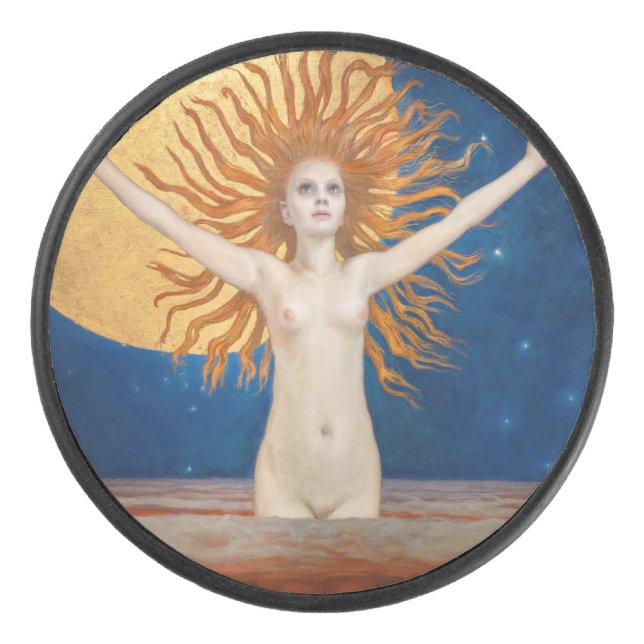 Akseli Gallen-Kallela - Ad Astra Hockey Puck (Front)