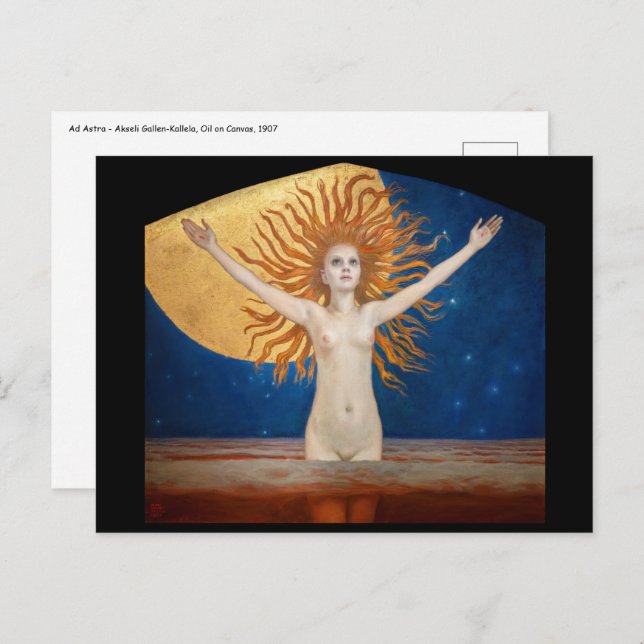 Akseli Gallen-Kallela - Ad Astra Postcard (Front/Back)