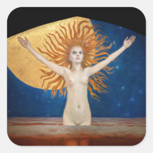 Akseli Gallen-Kallela - Ad Astra Square Sticker