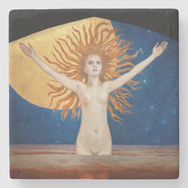 Akseli Gallen-Kallela - Ad Astra Stone Coaster (Front)