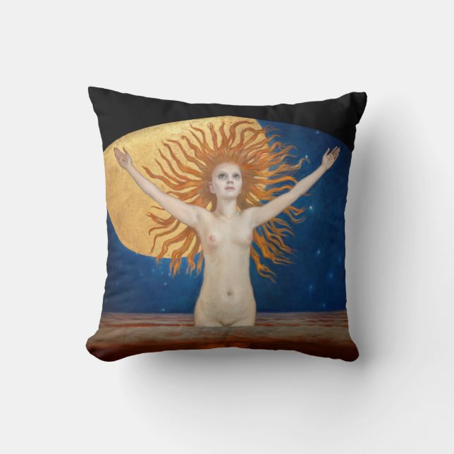 Akseli Gallen-Kallela - Ad Astra Throw Pillow (Front)