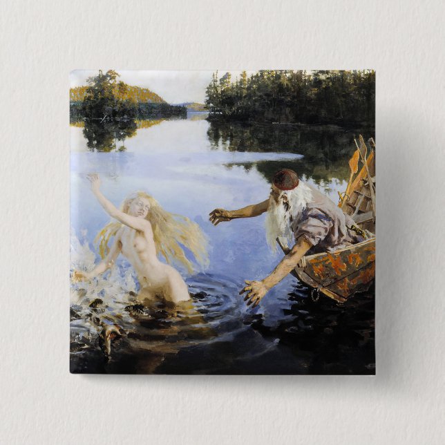 Akseli Gallen-Kallela - Aino Myth Button (Front)