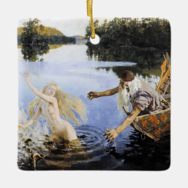 Akseli Gallen-Kallela - Aino Myth Ceramic Ornament (Front)