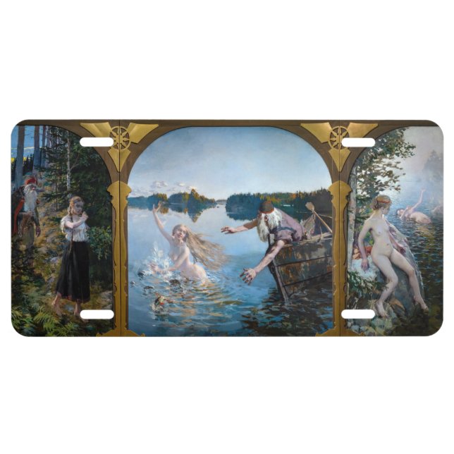 Akseli Gallen-Kallela - Aino Triptych License Plate (Front)